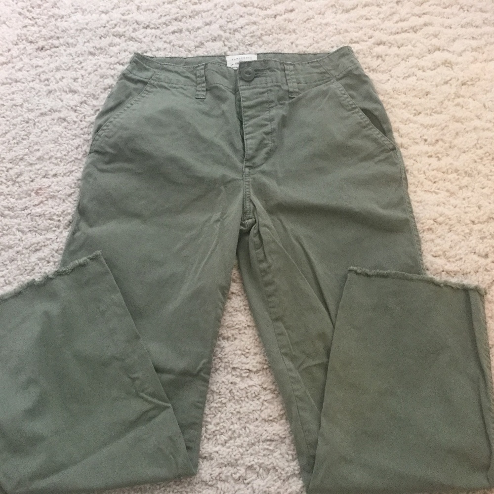 Sanctuary Army Green Crop Pants